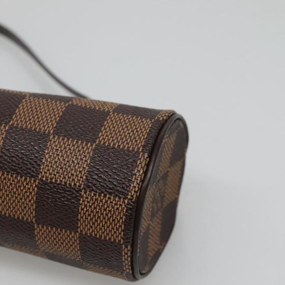 LOUIS VUITTON Damier Ebene Papillon Pouch LV Auth 130869 - Picture 16 of 16